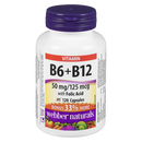 Vitamin B6+B12  50mg+125mcg  120 Capsules