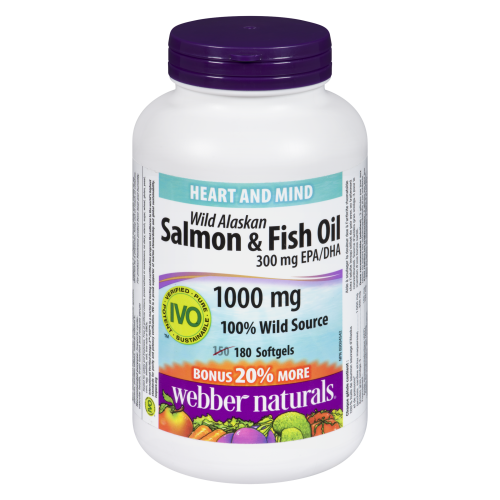 Wild Alaskan Salmon & Fish Oil 1000mg 180's
